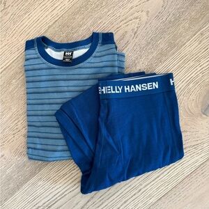 Helly Hansen juniors’ graphic LIFA Moreno base layer set blue fog size 12